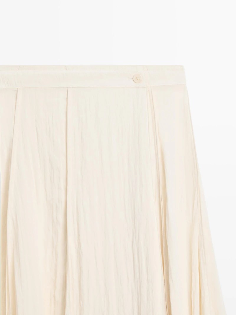 Midi skirt with sash belt detail