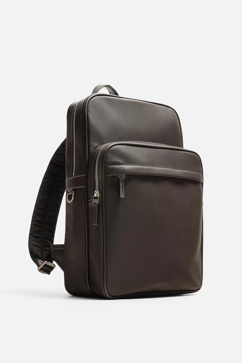 SAC À DOS TEXTURÉ