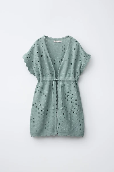 CROCHET KNIT CAFTAN