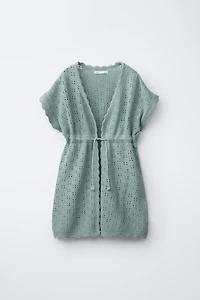 CROCHET KNIT CAFTAN