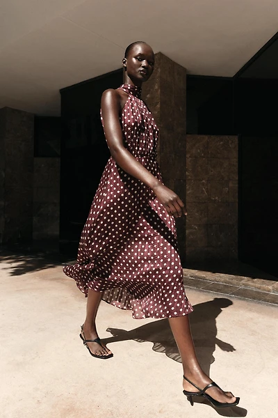 POLKA DOT MIDI DRESS