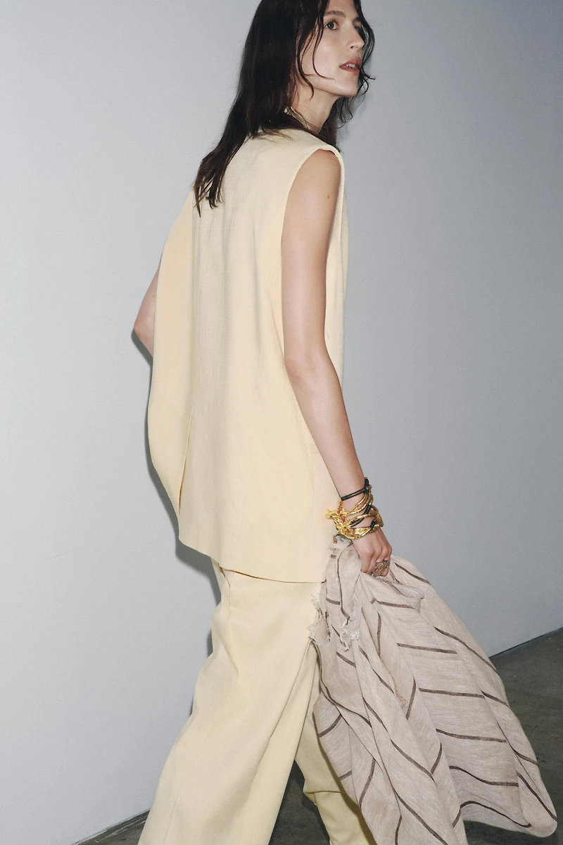 ZW COLLECTION OVERSIZED DOUBLE-BREASTED VEST