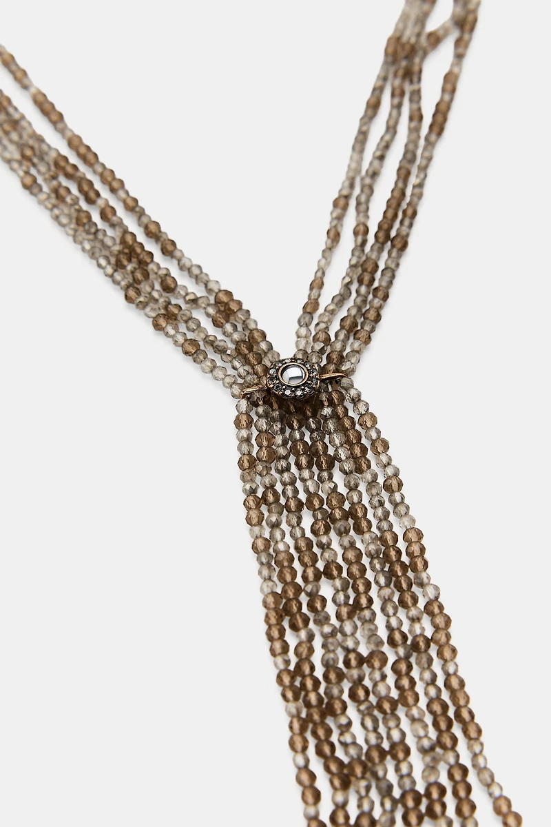 PACK OF 2 BEADED CHOKER NECKLACES