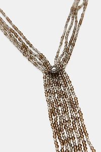 PACK OF 2 BEADED CHOKER NECKLACES