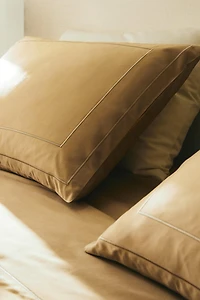 SATEEN PILLOWCASE WITH DOUBLE TRIM