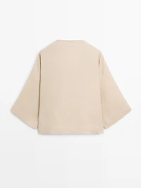 Flowing 100% linen blouse