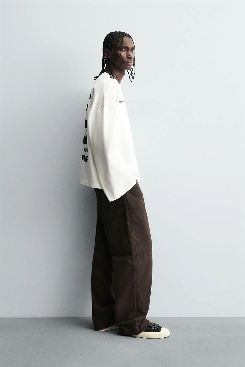 COMBINATION TEXT PRINT T-SHIRT