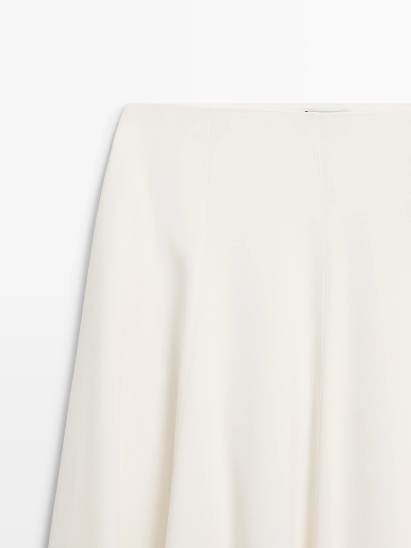 Flowing godet midi skirt - STUDIO