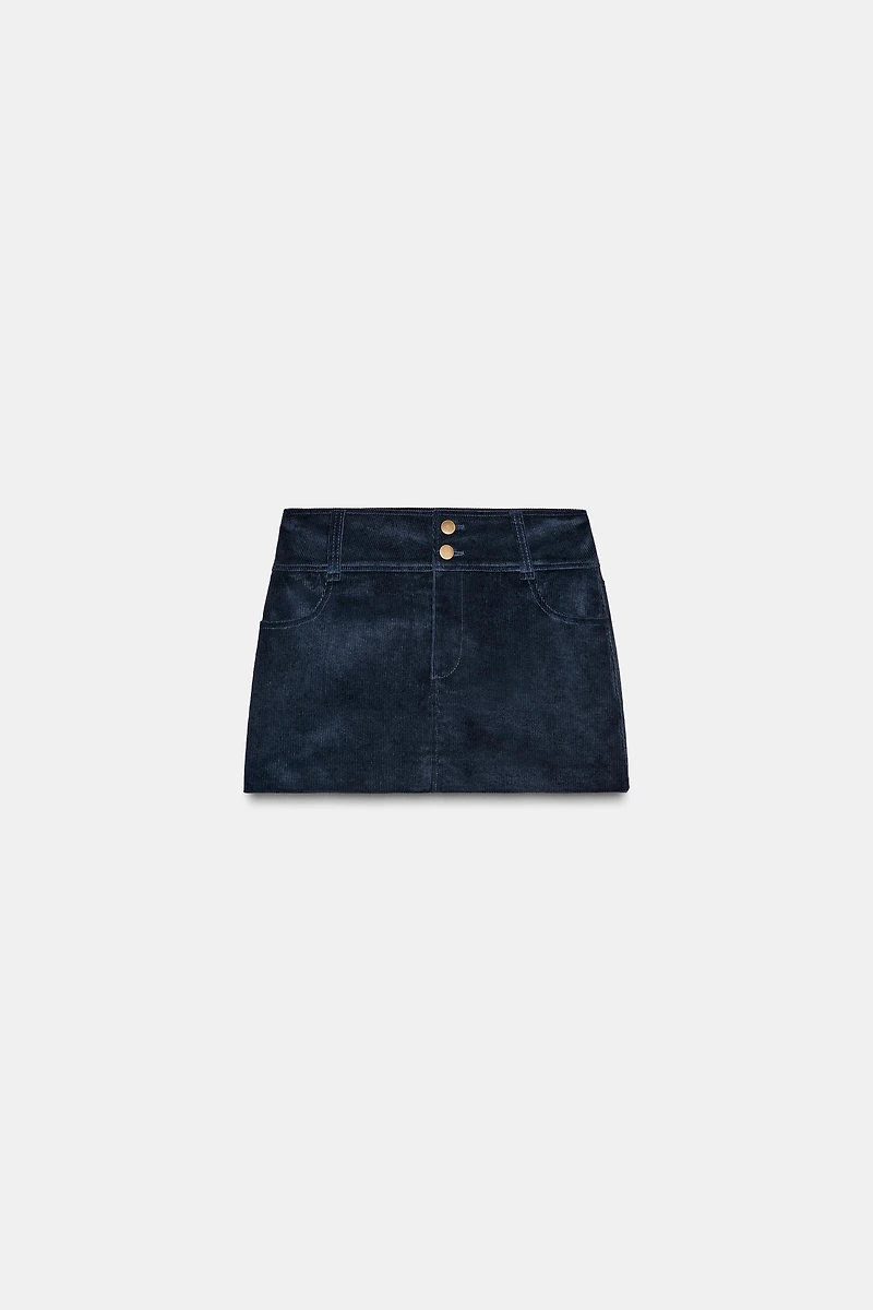 CORDUROY MINI SKIRT