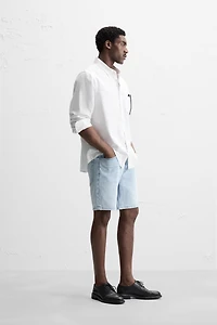 REGULAR FIT DENIM SHORTS