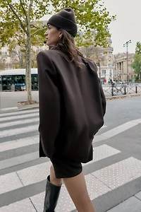 VESTE CROISÉE OVERSIZE