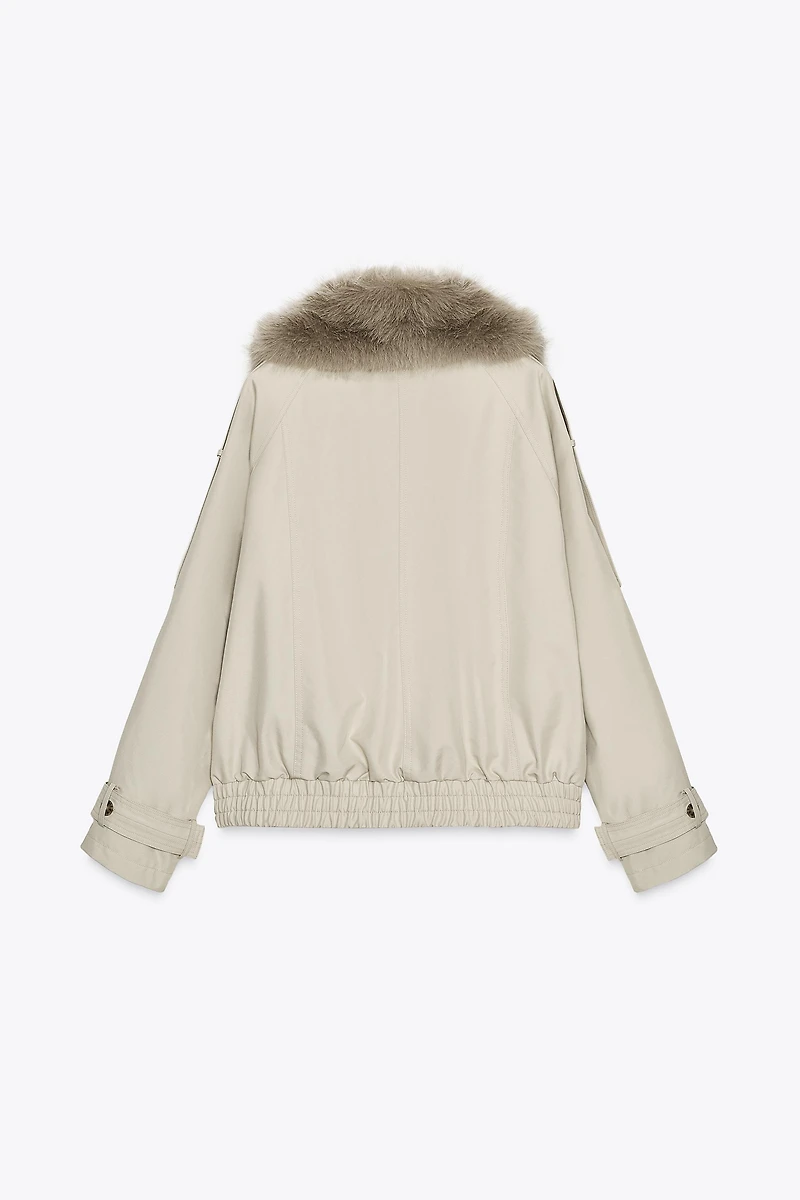 ZW COLLECTION WATER REPELLENT SHORT TRENCH COAT