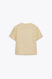 SEQUIN KNIT CARDIGAN