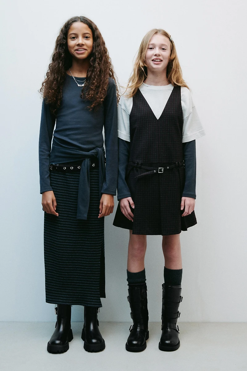 BUCKLED LEATHER BOOTS