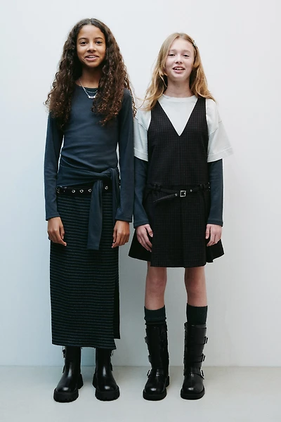 BUCKLED LEATHER BOOTS