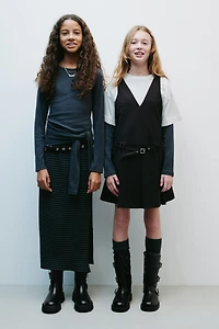 BUCKLED LEATHER BOOTS