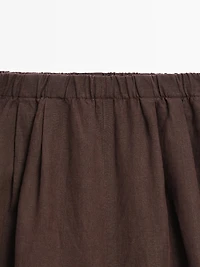 Flowing 100% linen trousers