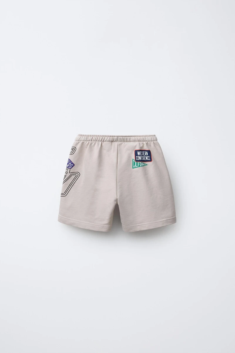 LOS ANGELES LAKERS NBA PLUSH SHORTS
