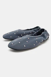 STUDDED BALLET FLATS