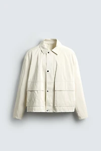 RELAXED FIT JACKET WITH SHINY FINISH