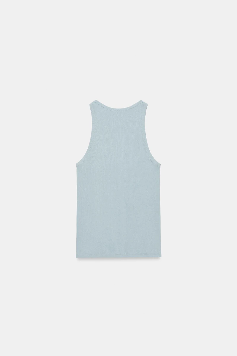 BUTTONED RIB TOP