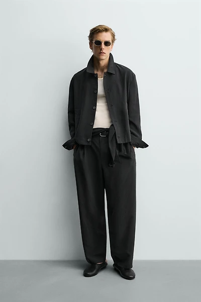 FLOWY PLEATED PANTS