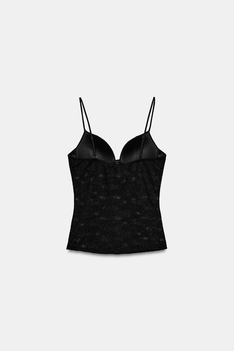 LACE STRAP TOP