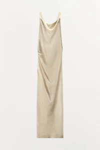 ROBE EN JACQUARD À BRETELLES COMBINÉES