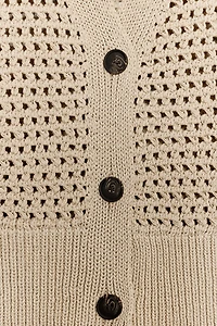 OPEN KNIT VEST