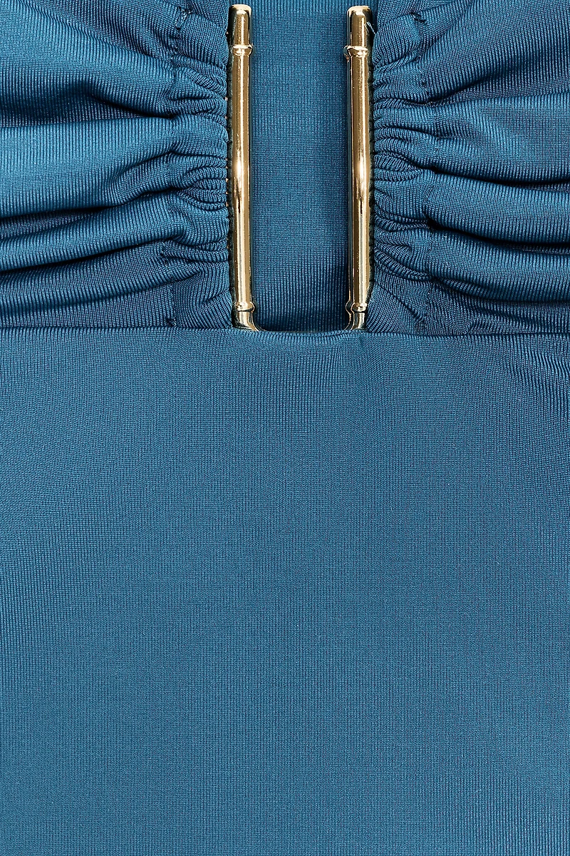 DRAPED HALTER TOP