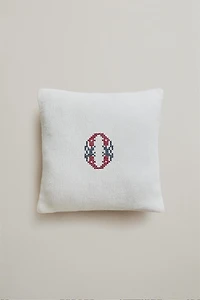 COUSSIN LIN BRODÉ LETTRE O