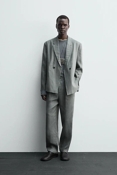 100% LINEN SUIT PANTS