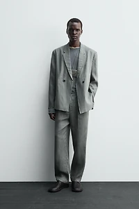 100% LINEN SUIT PANTS