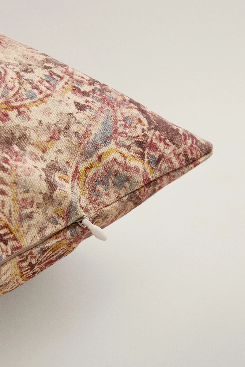 HOUSSE DE COUSSIN FLEURS