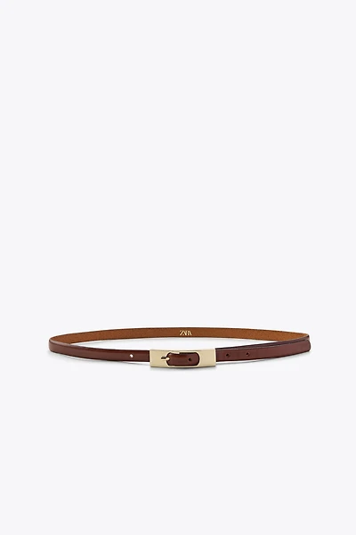 CEINTURE FINE À BOUCLE RECTANGULAIRE