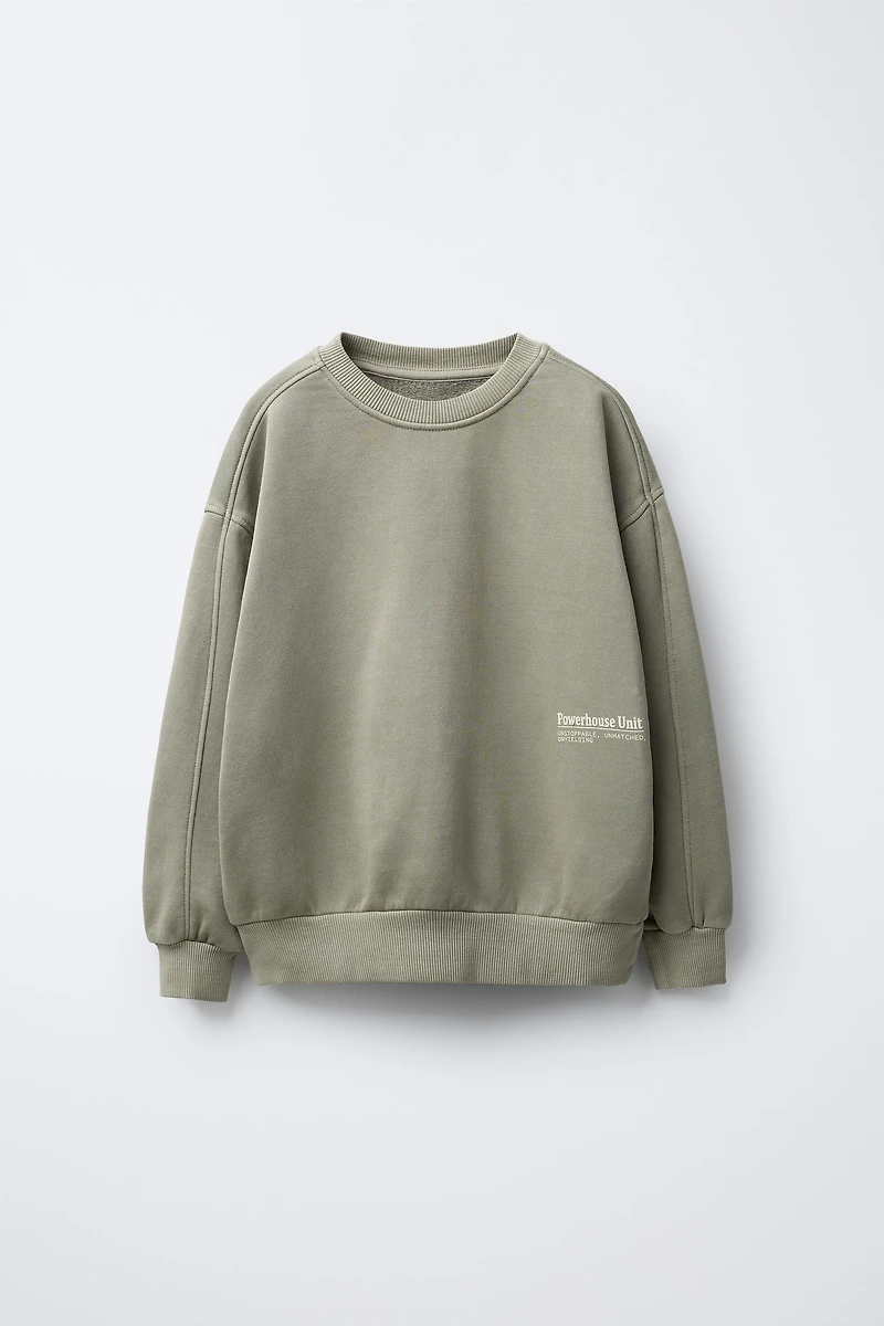 GARMENT DYE SWEATSHIRT AND JOGGER PANTS SET