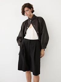 Technical fabric Bermuda shorts