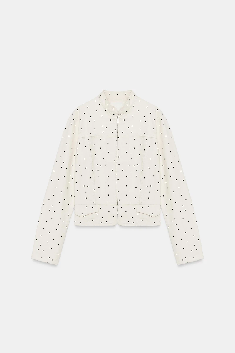 POLKA DOT FITTED JACKET