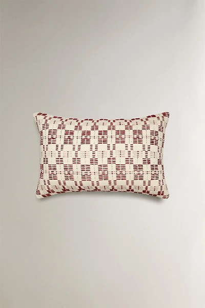 CHRISTMAS SYMMETRICAL FABRIC THROW PILLOW COVER
