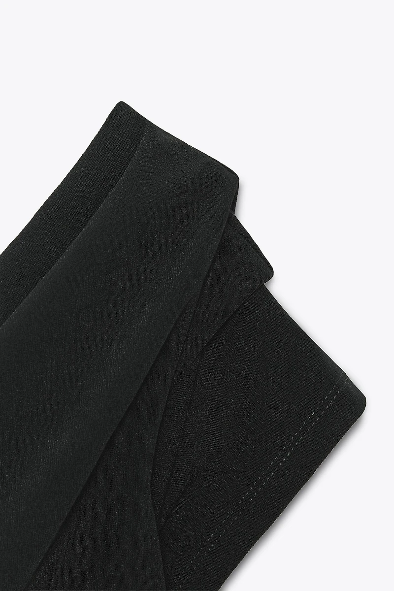 ASYMMETRIC RUCHED TOP