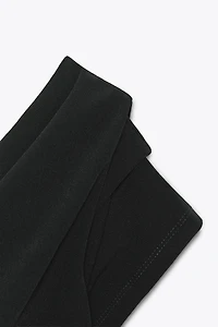 ASYMMETRIC RUCHED TOP