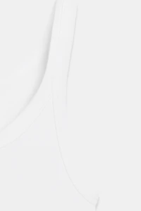 COTTON RIBBED STRAP TOP