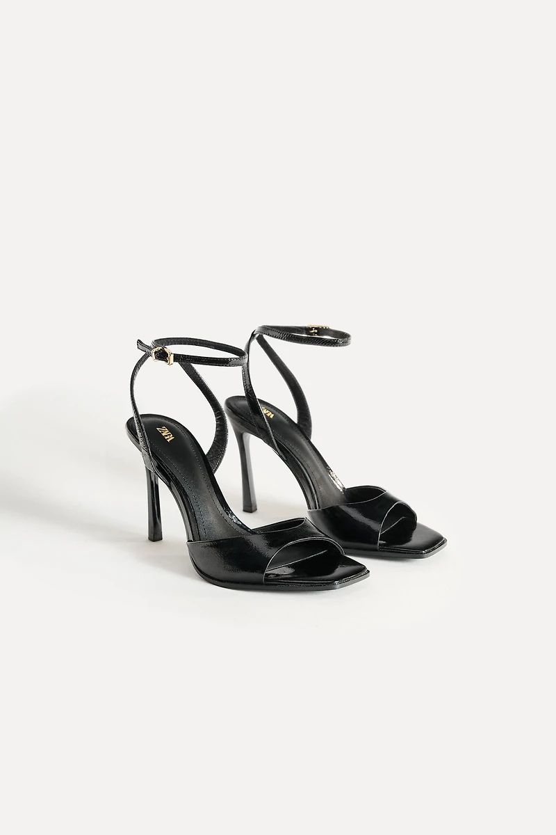 HIGH HEELED LEATHER SANDALS 50TH ANNIVERSARY