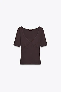 T-SHIRT EN COTON MODAL