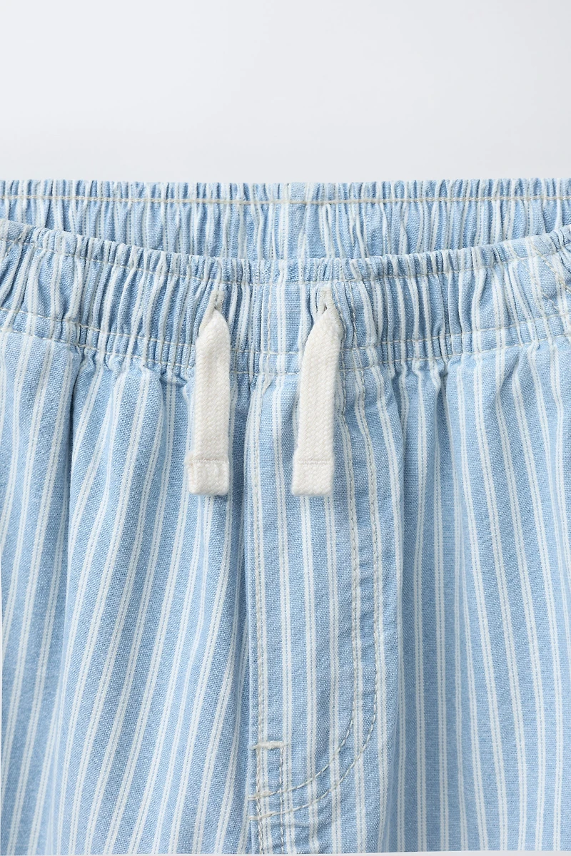 STRIPED BALLOON PANTS