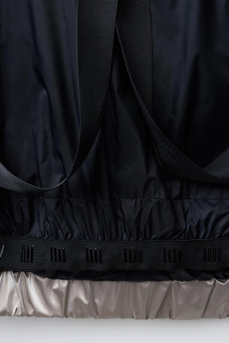 METALLIC DOWN FEATHER WATER RESISTANT AND WINDPROOF RECCO® SYSTEM SKI COLLECTION PUFFER JACKET