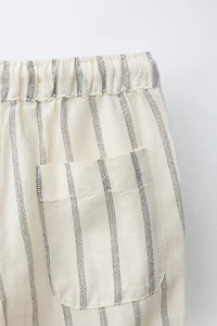 FLOWY LINEN BLEND PANTS