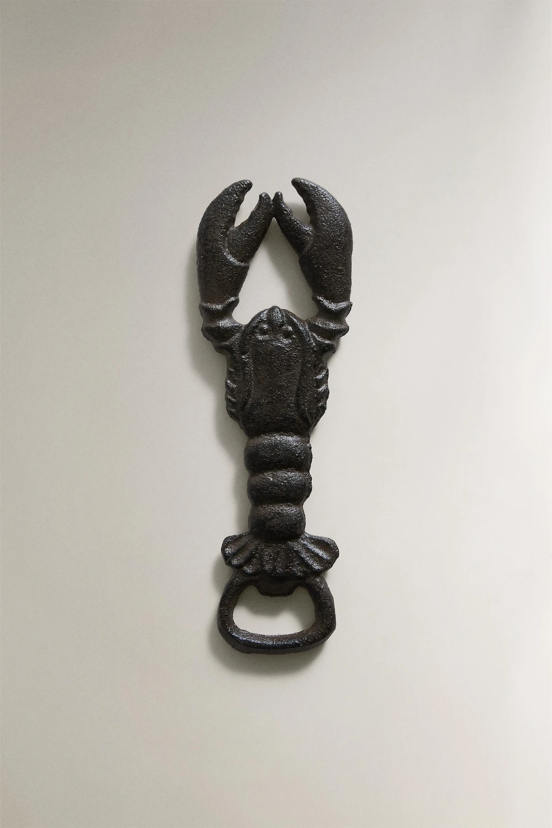 CAST IRON LOBSTER BOTTLE OPENER