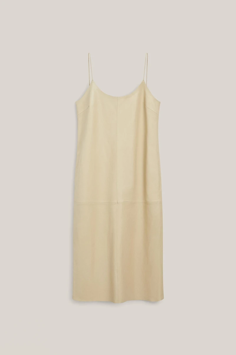 Robe midi en cuir nappa - LIMITED EDITION
