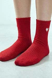 THREE-PACK OF STRIPED AND HEART SOCKS